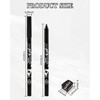 2 x Gel Eyeliner Waterproof, White Silver Smooth Cream Eyeliner