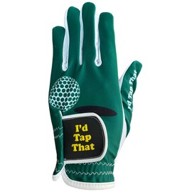 Giggle Golf Men's Golf Glove with Poker Chip | Funny Golf Glove (Large, Worn On Left Hand, I'd Tap That)