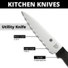 Spyderco Lightweight Kitchen Utility Knife with 4.5" MBS-26 Stainless Steel