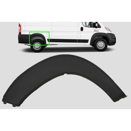 FOR DODGE RAM PROMASTER 2019-2025 REAR MOLDING WHEEL TRIM FENDER FLARE RIGHT PASSENGER SIDE BLACK