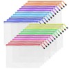24pcs A4 Mesh Zipper Pouch Bags, Mesh Bags with Zipper