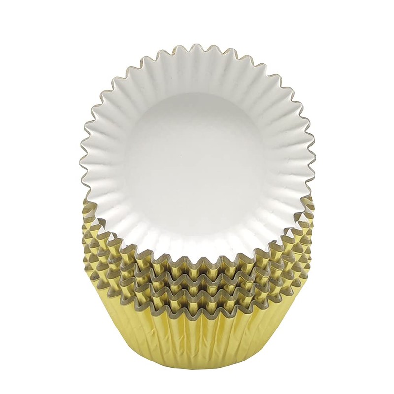 Mombake Disposable Standard Foil Paper Baking Cups, Muffin Cupcake Cases