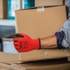 SupremeTTF 24 Pair Red Work Gloves Nitrile coated Gloves Builder's