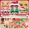 Christmas Decorations 35Pcs Christmas Glasses Frame Photo Booth Props Christmas