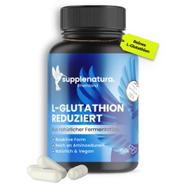 Supplenatura® Glutathion (Micronised) | 5 Month Supply | 500 mg per Capsule | 150 Capsules | 100% Pure Gluthation