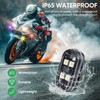 6PCS Wireless LED Lights with Remote Control, Upgraded 4LEDs 8