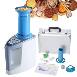 Grain Moisture Tester, 24 Types Grain Moisture Meter, VQP Digital Crop Corn Moisture Tester Analyzer, 3-35% Range, LCD Display for Rice Barley Wheat Soybean