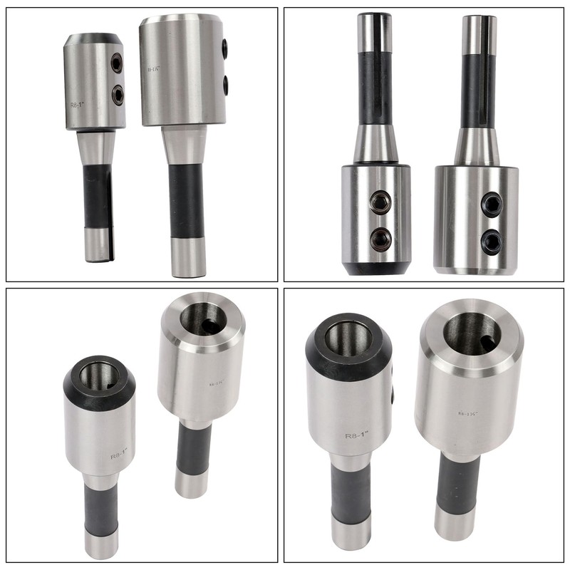 kimllier 1/2 to 1-1/4 Inch R8 End Mill Holder Set