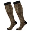 Plaaee Compression Socks for Women & Men Circulation Cheetah Leopard