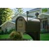 Gibraltar Mailboxes Garrison Large Capacity Galvanized Steel Venetian Bronze, Post-Mount