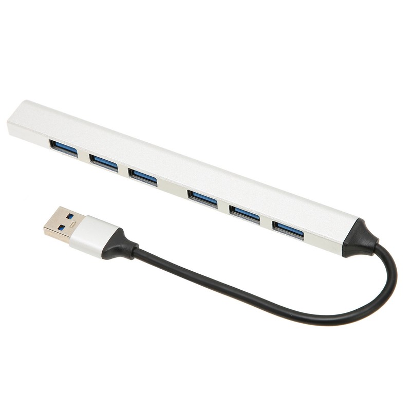 USB 3.0 Hub 7 Ports 5Gbps Fast Transmission Aluminium Alloy