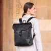Gusti Kieran Leather Messenger Backpack with Zip and Buckle Anti-Theft