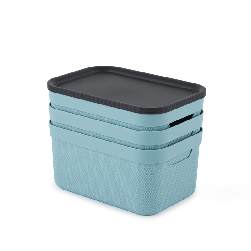 Jive Decorative Box, Set of 3 Storage Boxes, 5 L