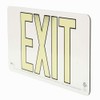 Glow-in-The-Dark Exit Sign White - UL924 Listed - Single-Sided -