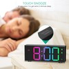 ORIA Digital Alarm Clock, 6.7 Inches RGB Alarm Clock, Led