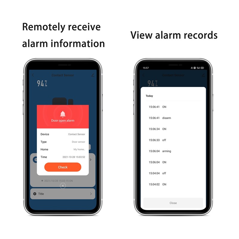Door Window Alarm Home Security Wireless Magnetic Sensor Anti-Theft Alarm