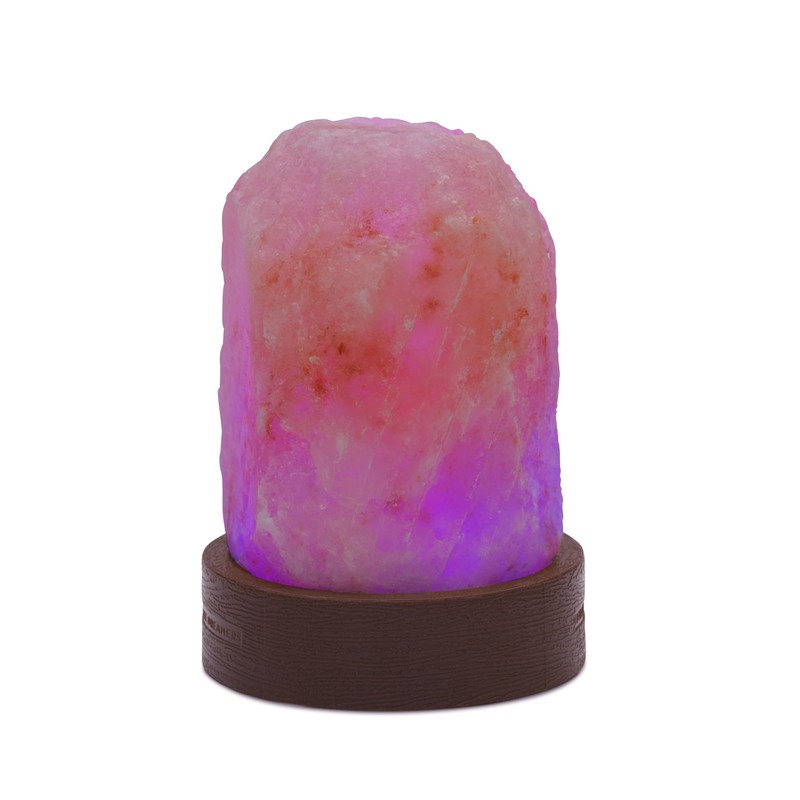 Well being Mini USB Powered Pink Himalayan Salt Colour Changing
