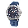 Nautica Men's NAPTCS224 Tin Can Bay Grey/Blue/Blue Silicone Strap Watch