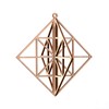 Kito Wooden Ornament KITO10 Square Small Scandinavian Mobile Hinmei
