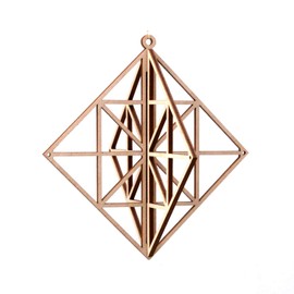Kito Wooden Ornament KITO10 Square Small Scandinavian Mobile Hinmei