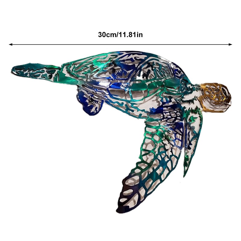 Metal Art Sailfish Sea Turtle Jellyfish Interior Decoration Crafts Wall