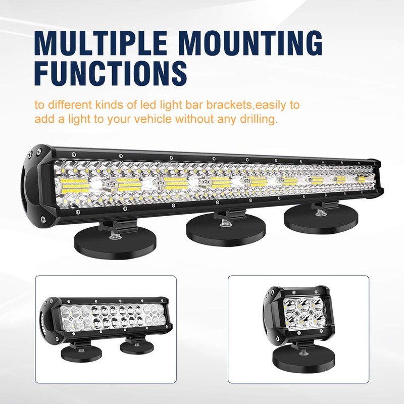 NORTHYUN Magnetic Base LED Light Bar Mounting Brackets Windshield Powerful