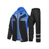 SaphiRose Men's Rain Suit High Visibility Reflective Work Rain Jacket