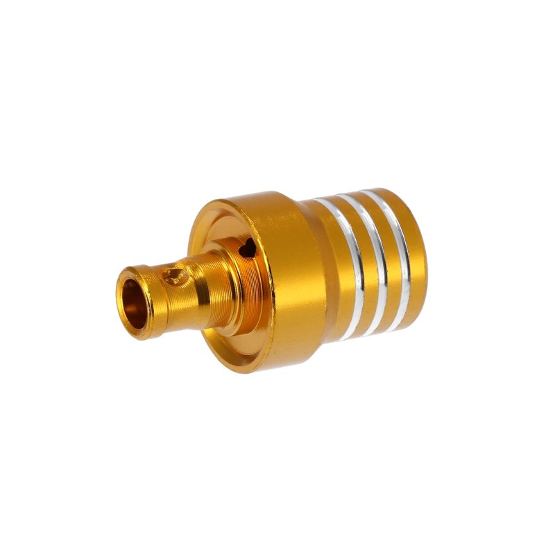 Fuel Cap with Bleed Valve, Gold/Chrome - for Simson S50,