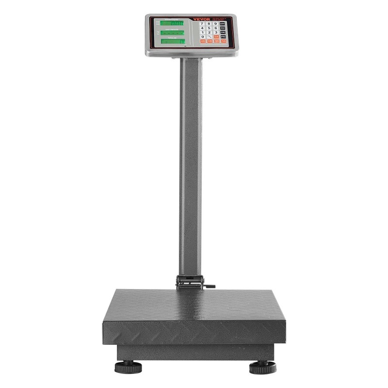 Vevor Digital Platform Scale 660lb Computing Floor Scale LB/KG Tare
