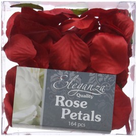 Eleganza Rose Petals Red x 164pcs, Polyester, 10x10x4 cm