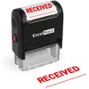 ExcelMark A-1539 Self-Inking Rubber Stamp - Received with Signature Line