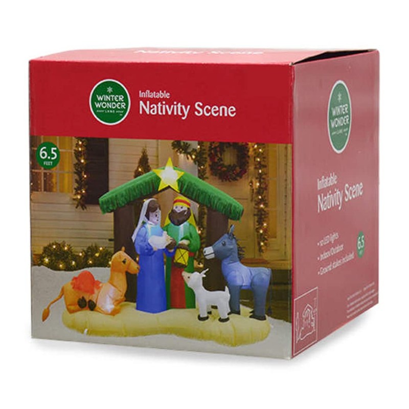 Winter Wonder Lane 6.5' Inflatable LED Nativity Scene