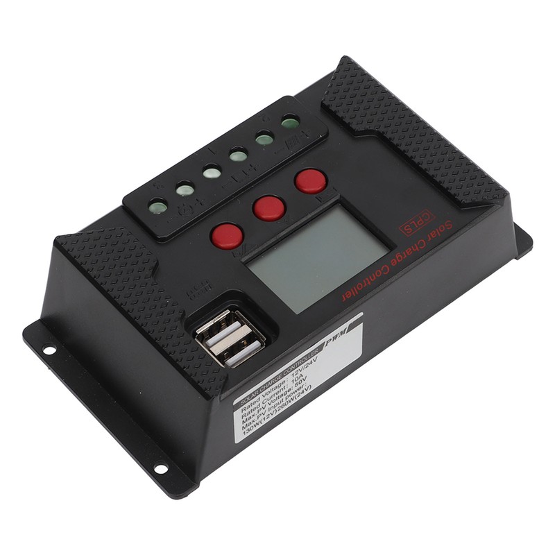 LCD PWM Solar Charge Controller 12V 24V Automatic Recognition Solar