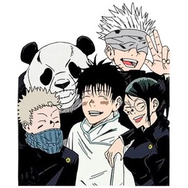 SS&Ds - JJK Characters Anime- Vinyl Decal Sticker 3.3 X 2.75 Inch for Cell Phone, Cars, Trucks, Motorcycles, Boats, Laptops, Tablets & Skateboard SS&Ds - 1293