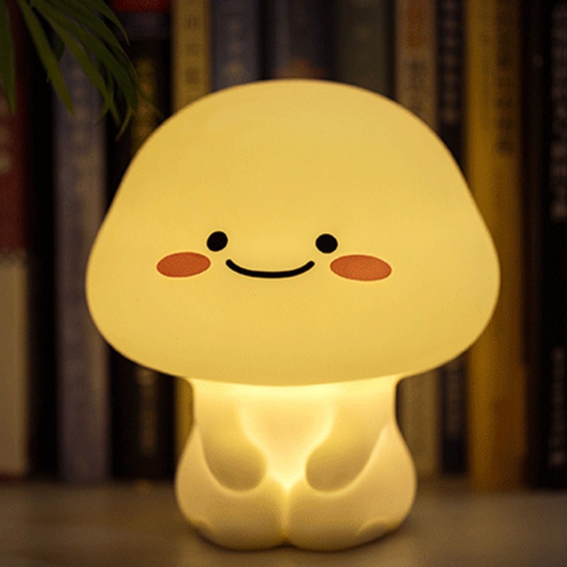 Silicone Night Light USB Charging Touch Sensing Timing Bedside Lamp