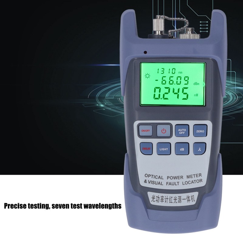 Fiber Optic Cable Tester Integrated High Accuracy 7 Wavelengths Anti