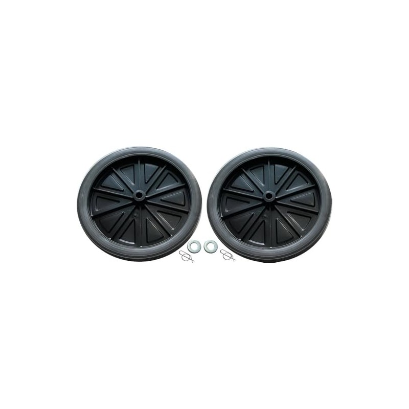 Rubbermaid 9W71-L2 Wheel Kit for Mega Brute Mobile Waste Collector,