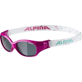 ALPINA Unisex - Children, FLEXXY KIDS sunglasses, pink-dots, One Size