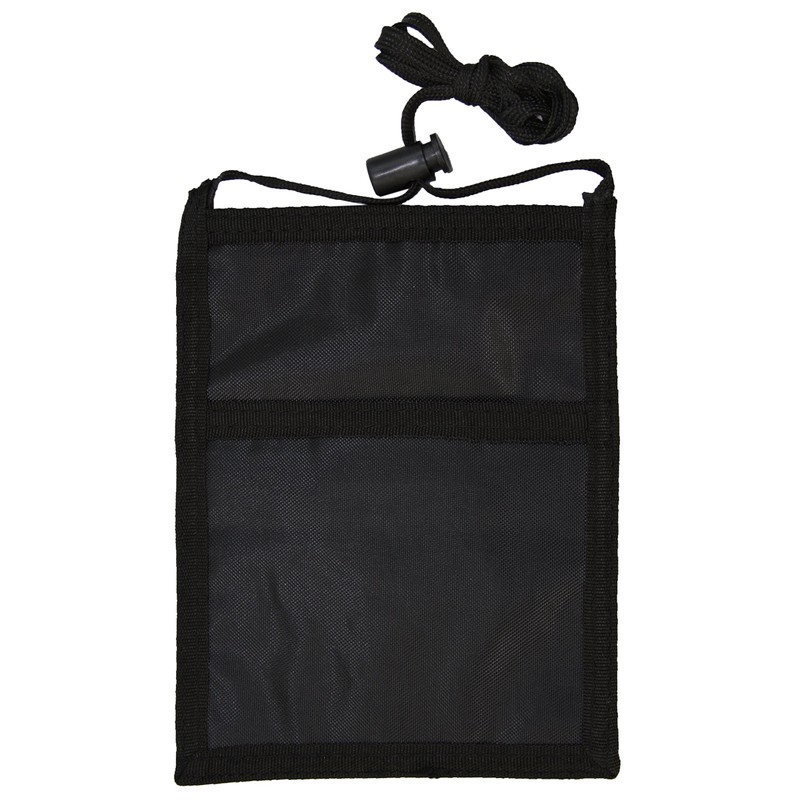 Zipper Closure Badge Holder