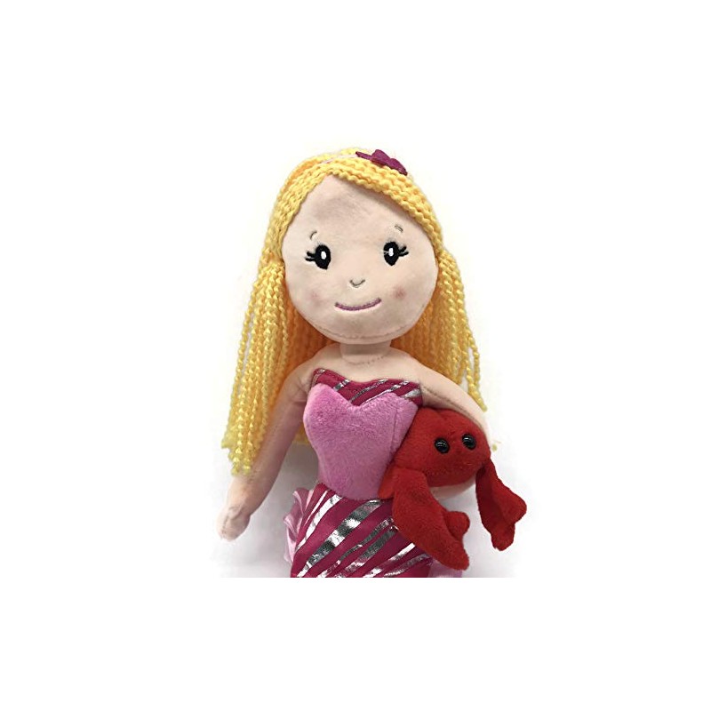The Petting Zoo Mermaid Doll with Lobster Stuffed Animal- Great