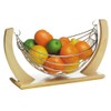 Premier Housewares Small Fruit Hammock, Rubber Wood and Chrome