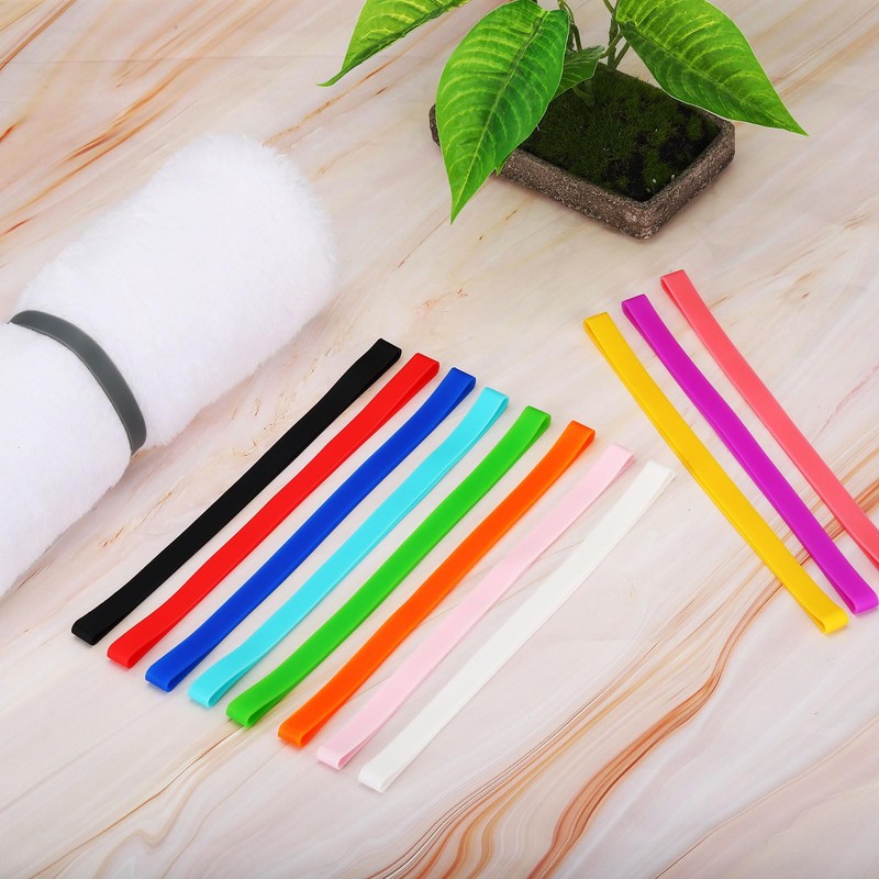 PATIKIL 8" Large Elastic Rubber Bands, 10 Pcs Big Silicone
