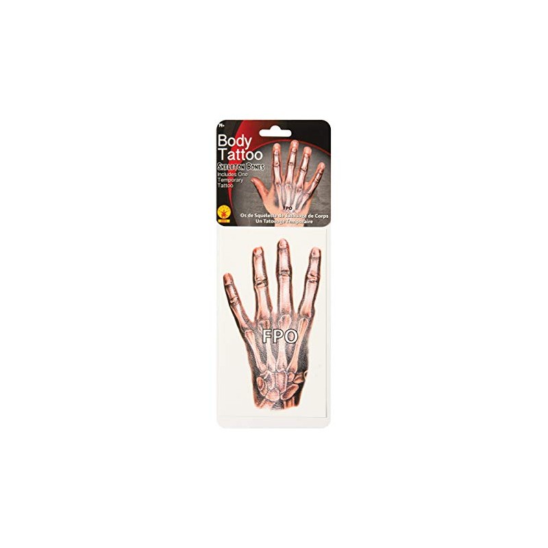 Rubie's Skeleton Large Tattoo Kit for 14 Plus Age