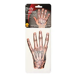 Rubie's Skeleton Large Tattoo Kit for 14 Plus Age