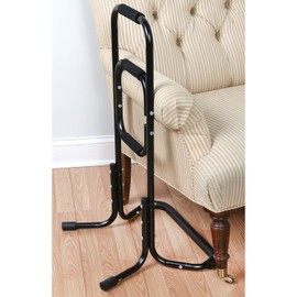 Bandwagon Chair Stand Assist - Portable Bar Helps You Rise from Seated Position - Lift Safety Elderly Assistance Products, Metal, Black