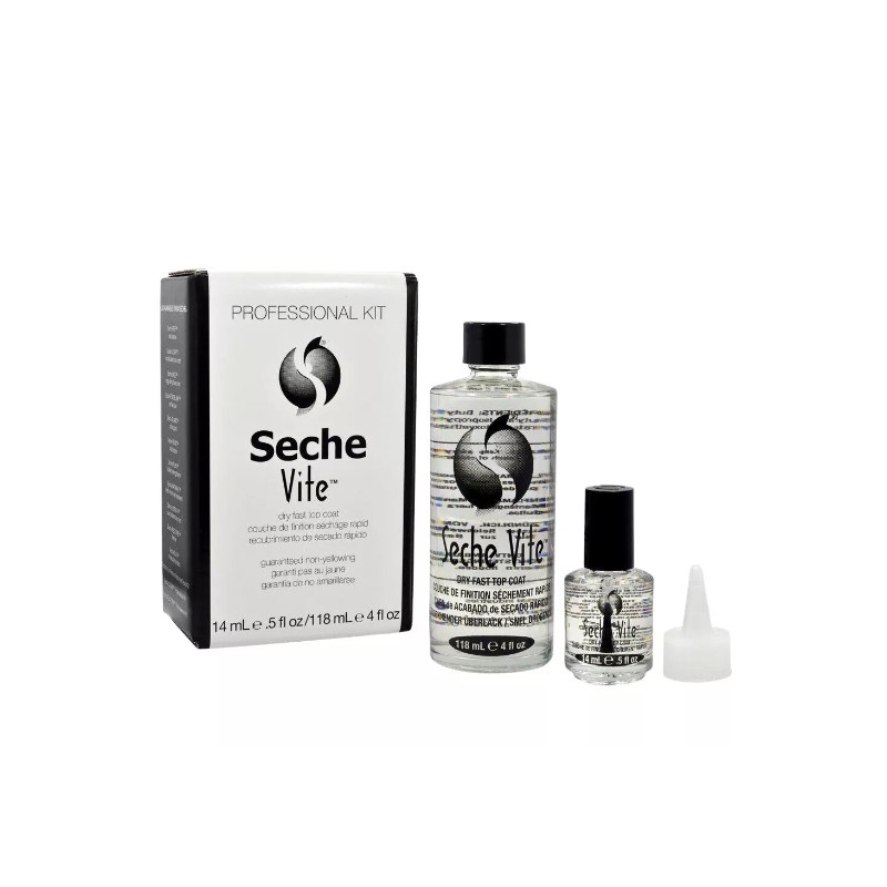 Seche Vite Dry Fast Top Coat Professional Refill Kit 4oz