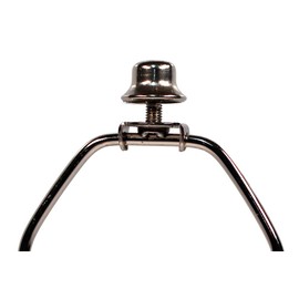 Creative Hobbies ELY2453-1/2 Inch Tall Polished Nickel Steel Finials tapped 1/4-27 for Lamp Shade Holder Harp Tops -Pack of 6