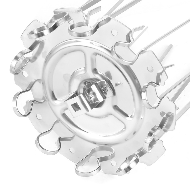 Stainless Steel Roaster Electric Oven Barbecue Skewers Needle Cage Set