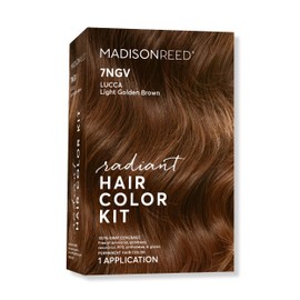 Madison Reed Madison Reed Radiant Hair Color Kit, Light Golden Brown for 100% Coverage of Gray Hair, Ammonia-Free, 7NGV Lucca Light Brown, Permanent Hair Dye, Pack of 1