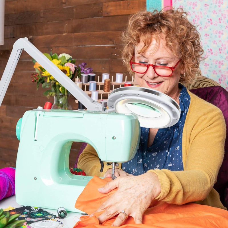 Brightech LightView Pro Magnifying Desk Lamp, 2.25x Light Magnifier with